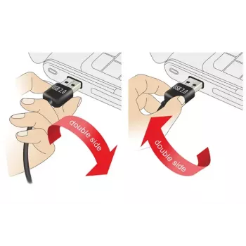 USB laidas DeLOCK 1 m USB 2.0 A - B m/m juodas