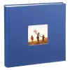 Hama 00001899 Fine Art Jumbo nuotraukų albumas, 30x30 cm, 100 baltų puslapių, mėlyna spalva