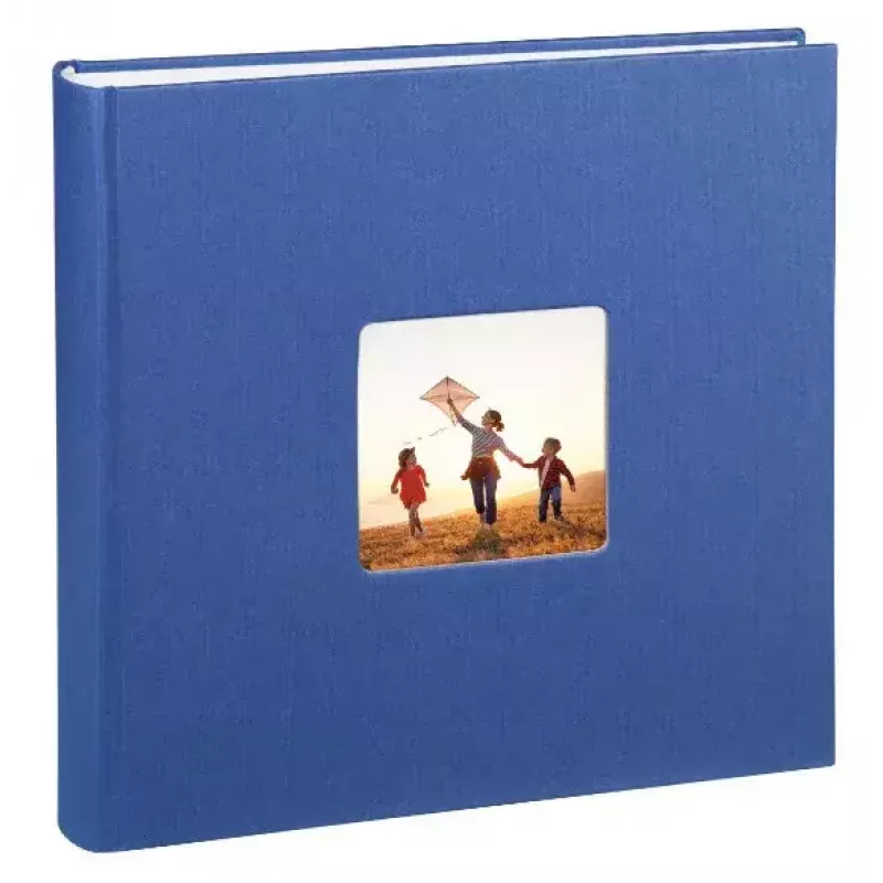 Hama 00001899 Fine Art Jumbo nuotraukų albumas, 30x30 cm, 100 baltų puslapių, mėlyna spalva