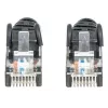 Intellinet tinklo jungiamasis kabelis, Cat6, 0,5 m, juodas, CCA, U/UTP, PVC, RJ45, auksuoti kontaktai, apsaugotas nuo užkabinimo, su gaubtuku, viso naudojimo garantija