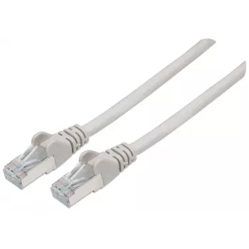 Intellinet Network Patch Cable, Cat6, 5m, Pilka, Varis, S/FTP, LSOH / LSZH, PVC, RJ45, Auksuoti kontaktai, Su apsauginiu gaubteliu, Su įvore, Viso gyvenimo garantija