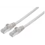 Intellinet tinklo jungiamasis kabelis, Cat6, 0,25 m, pilkas, varinis, S/FTP, LSOH/LSZH, PVC, RJ45, auksuoti kontaktai, be užkabinimo, su apsauginiu gaubteliu, visam gyvenimui garantija