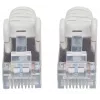 Intellinet tinklo jungiamasis kabelis, Cat6, 0,25 m, pilkas, varinis, S/FTP, LSOH/LSZH, PVC, RJ45, auksuoti kontaktai, be užkabinimo, su apsauginiu gaubteliu, visam gyvenimui garantija