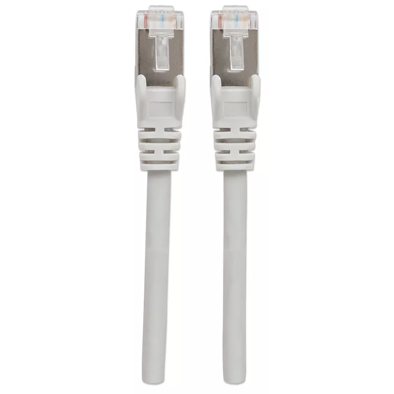 Intellinet tinklo jungiamasis kabelis, Cat6, 0,25 m, pilkas, varinis, S/FTP, LSOH/LSZH, PVC, RJ45, auksuoti kontaktai, be užkabinimo, su apsauginiu gaubteliu, visam gyvenimui garantija