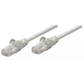 Intellinet tinklo jungiamasis kabelis, Cat5e, 0,25 m, pilkas, CCA, SF/UTP, PVC, RJ45, paauksuoti kontaktai, be užkabinimo, su apsauginiu gaubteliu, viso gyvenimo garantija
