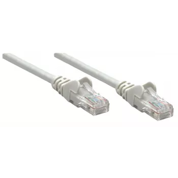 Intellinet tinklo jungiamasis kabelis, Cat5e, 0,25 m, pilkas, CCA, SF/UTP, PVC, RJ45, paauksuoti kontaktai, be užkabinimo, su apsauginiu gaubteliu, viso gyvenimo garantija