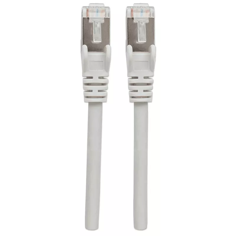 Intellinet tinklo jungiamasis kabelis, Cat7 kabelis / Cat6A kištukai, 2 m, pilka, varis, S/FTP, LSOH / LSZH, PVC, RJ45, paauksuoti kontaktai, be užkabinimo, su gaubtu, viso gyvenimo garantija