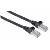 Intellinet Network Patch Cable, Cat7 kabelis / Cat6A kištukai, 7,5 m, juodas, varis, S/FTP, LSOH / LSZH, PVC, RJ45, paauksuoti kontaktai, be užkabinimo, su apsauginiu gaubteliu, viso gyvenimo garantija