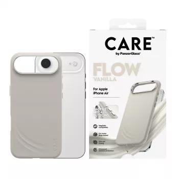 Dėklas PanzerGlass CARE by Feature FLOW Case Vanilla su MagSafe, skirtas iPhone Air