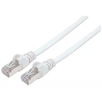 Intellinet tinklo jungiamasis kabelis, Cat6, 0,5 m, baltas, varinis, S/FTP, LSOH / LSZH, PVC, RJ45, auksuoti kontaktai, su apsauginiu gaubteliu, viso gyvenimo garantija