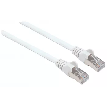 Intellinet tinklo jungiamasis kabelis, Cat6, 0,5 m, baltas, varinis, S/FTP, LSOH / LSZH, PVC, RJ45, auksuoti kontaktai, su apsauginiu gaubteliu, viso gyvenimo garantija