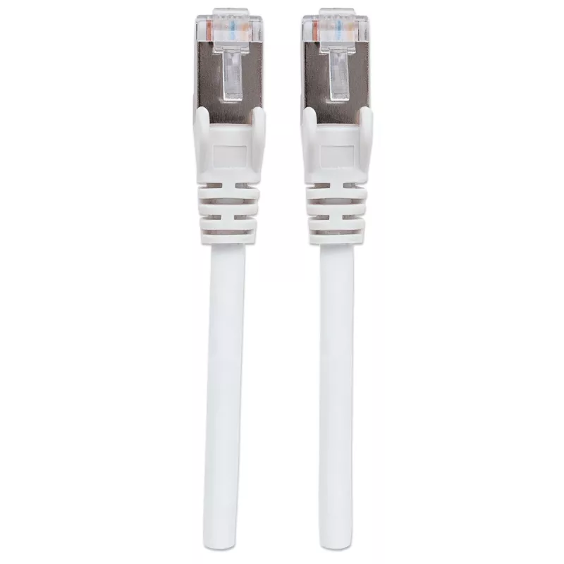 Intellinet tinklo jungiamasis kabelis, Cat6, 0,5 m, baltas, varinis, S/FTP, LSOH / LSZH, PVC, RJ45, auksuoti kontaktai, su apsauginiu gaubteliu, viso gyvenimo garantija