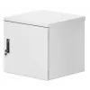 Intellinet Industrial IP55 sieninis 19 inch spintos korpusas su integruotais ventiliatoriais, 12U, 600 mm gylis, su stogo ventiliacijos bloku, dulkėms ir vandeniui atsparus, surinktas, šviesiai pilkas RAL7035
