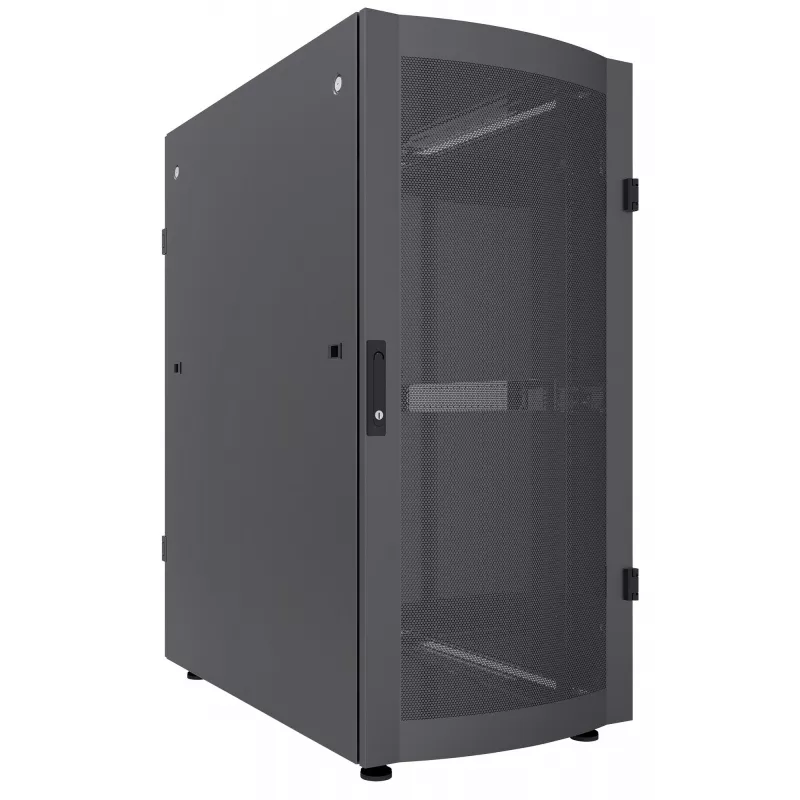 Intellinet 19 colių serverio spinta - laisvai pastatoma, 36U, 600x1200 mm (plotis x gylis), juoda, plokščioje pakuotėje, maks. 1500 kg, daugiataškis durų užraktas, po vieną užraktą šoninėms plokštėms, naudingas gylis 123–973 mm, IP20, stelažas, plienas
