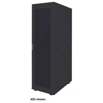 Intellinet 19 colių tinklo spinta – laisvai pastatoma (Basic), 36U, 600x1000 mm (plotis x gylis), juoda, plokščia, maks. 600 kg, vieno taško durų spyna, po vieną spyną šoninėms plokštėms, naudingas gylis 123–773 mm, stovas, IP20, plienas