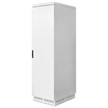 Intellinet pramoninis IP55 19 colių tinklo spintas su integruotais ventiliatoriais, 42U 800 mm gylis, stogo montuojamas keturių ventiliatorių vėdinimo blokas, apsauga nuo dulkių ir vandens srovių, ant grindų statomas, surinktas, šviesiai pilkas RAL7035