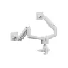 Equip 650183 Dvigubo monitoriaus laikiklis ant stalo, 17 inch-35 inch, 40 kg, baltas
