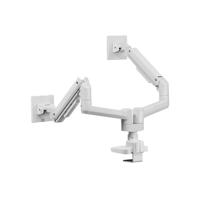 Equip 650183 Dvigubo monitoriaus laikiklis ant stalo, 17 inch-35 inch, 40 kg, baltas