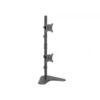 Equip 650128 Dvigubas vertikalus monitorių stovas stalviršiui, 17–32 colių