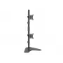 Equip 650128 Dvigubas vertikalus monitorių stovas stalviršiui, 17–32 colių