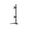 Equip 650128 Dvigubas vertikalus monitorių stovas stalviršiui, 17–32 colių