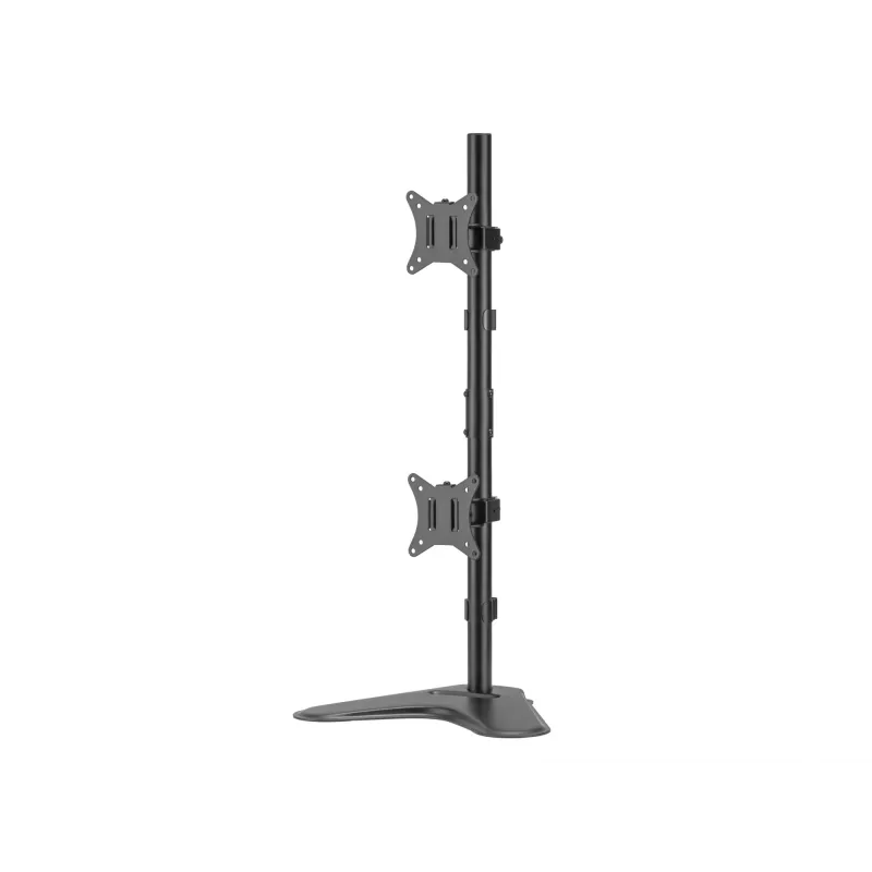 Equip 650128 Dvigubas vertikalus monitorių stovas stalviršiui, 17–32 colių