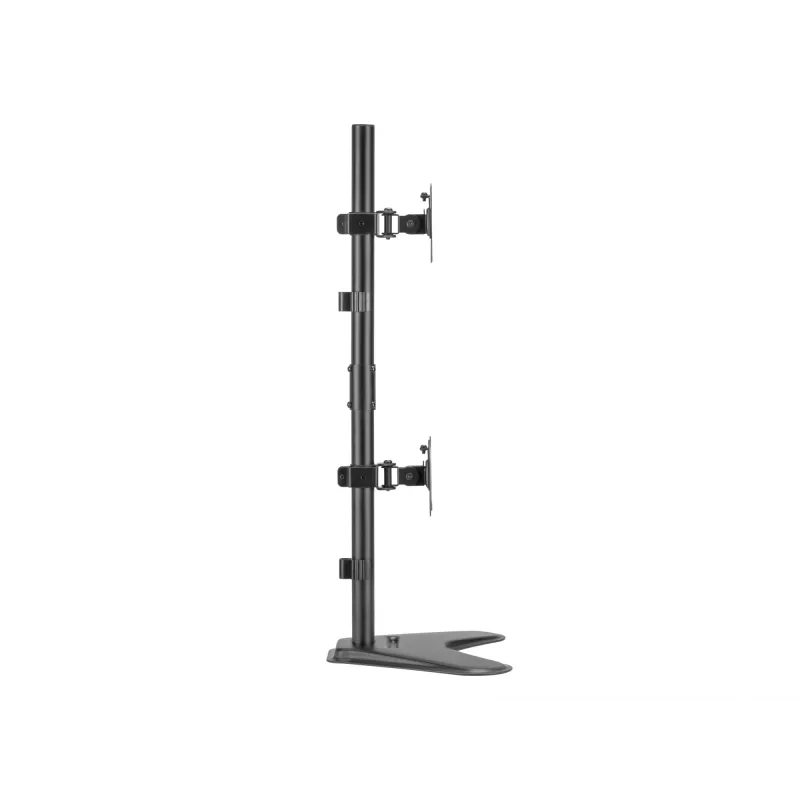 Equip 650128 Dvigubas vertikalus monitorių stovas stalviršiui, 17–32 colių