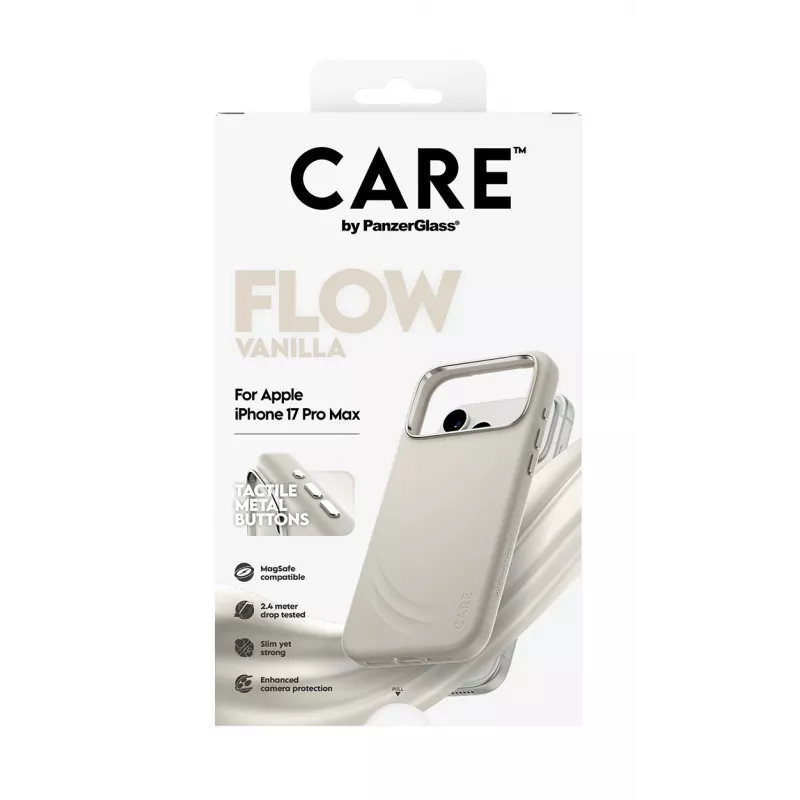 PanzerGlass CARE by® Feature FLOW Dėklas Vanilla su MagSafe iPhone 17 Pro Max