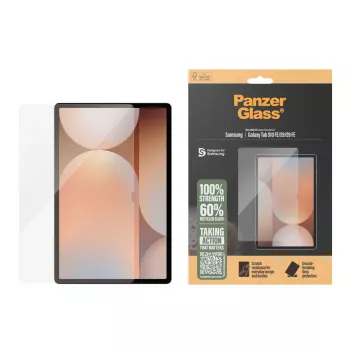Apsauginis stiklas PanzerGlass Samsung Galaxy Tab S9 / S9 FE / S10 FE – grūdintas stiklas, PET, silikonas, permatomas, Ultra-Wide Fit