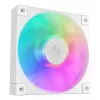 12 cm DeepCool FD12 ARGB kompiuterio korpuso ventiliatorius, baltas, 400–2050 RPM, hidraulinis guolis