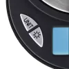 Elektrinės virtuvinės svarstyklės Xavax Jewel Black Oval – maks. 0,5 kg, tikslumas 0,1 g, CR2032 baterija, 130×100×15 mm