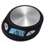 Elektrinės virtuvinės svarstyklės Xavax Jewel Black Oval – maks. 0,5 kg, tikslumas 0,1 g, CR2032 baterija, 130×100×15 mm
