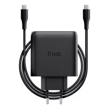 Įkroviklis Trust Maxo 65W USB-C GaN, vidaus, nešiojamam kompiuteriui, planšetei, išmaniajam telefonui
