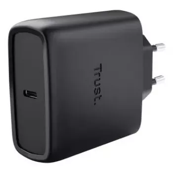 Įkroviklis Trust Maxo 65W USB-C GaN, vidaus, nešiojamam kompiuteriui, planšetei, išmaniajam telefonui
