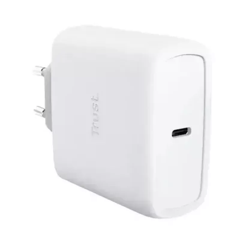 Įkroviklis Trust Maxo 65W USB-C GaN, vidaus, AC, nešiojamam kompiuteriui, išmaniajam telefonui, planšetei