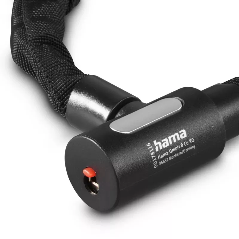 Dviračio grandininis užraktas Hama 00178138, juodas, 1200 mm