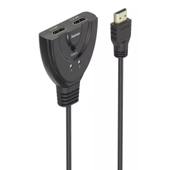 Hama 4K HDMI 2x1 Toggle Switch, 2x HDMI Lizdas - 1x HDMI Kištukas