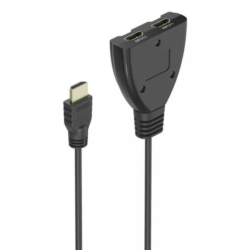Hama 4K HDMI 2x1 Toggle Switch, 2x HDMI Lizdas - 1x HDMI Kištukas