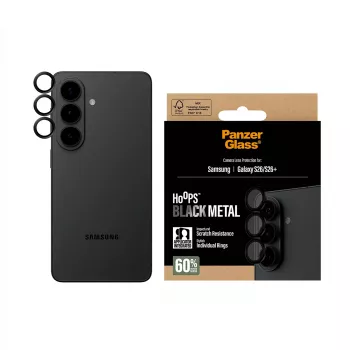 PanzerGlass Hoops Camera Lens Protector Black, apsauginis stiklas Samsung Galaxy S26 / S26+