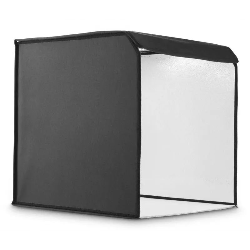 Mini foto studija HAMA sulankstoma dėžutė su LED žiedine šviesa 50×50 cm, modelis 00004664