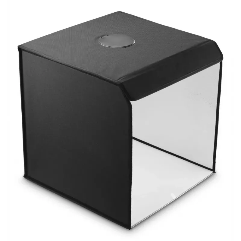Mini foto studija HAMA sulankstoma dėžutė su LED žiedine šviesa 50×50 cm, modelis 00004664