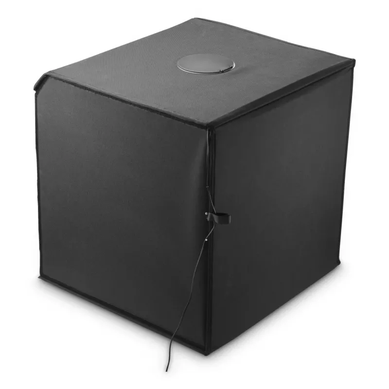 Mini foto studija HAMA sulankstoma dėžutė su LED žiedine šviesa 50×50 cm, modelis 00004664