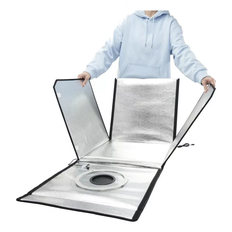 Mini foto studija HAMA sulankstoma dėžutė su LED žiedine šviesa 50×50 cm, modelis 00004664