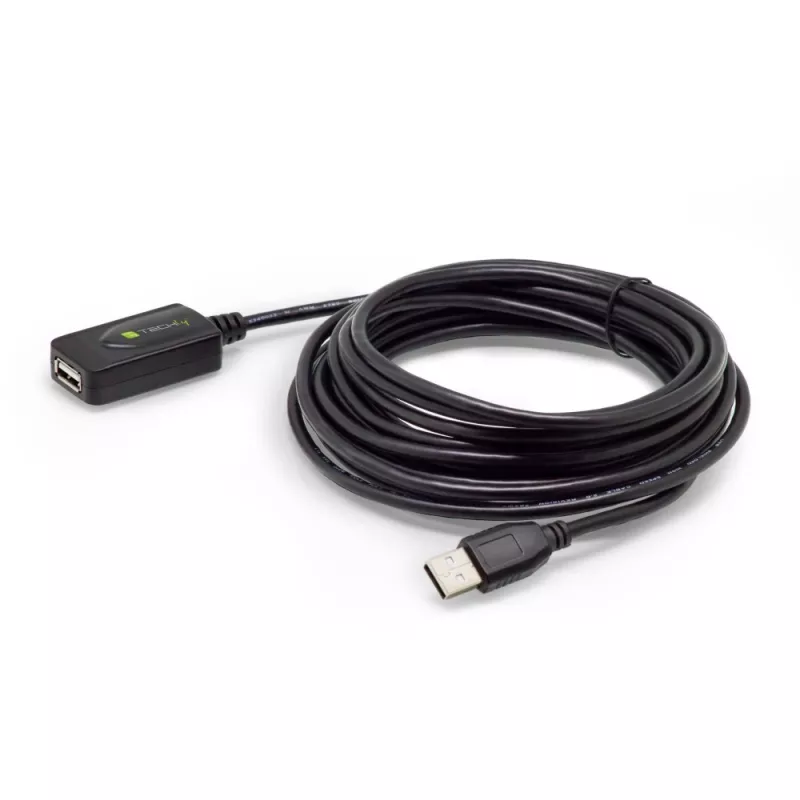Techly IUSB-REP220TY3 USB ilginimo kabelis USB 2.0 20 m USB A Juoda