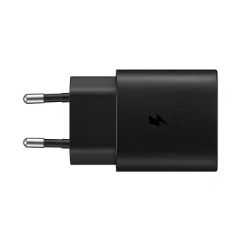 Sieninis įkroviklis Samsung EP-TA800XBEGEU 25W USB-C greitasis įkrovimas, kompaktiškas AC adapteris