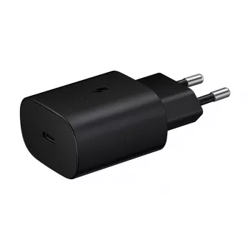 Sieninis įkroviklis Samsung EP-TA800XBEGEU 25W USB-C greitasis įkrovimas, kompaktiškas AC adapteris