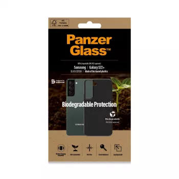 PanzerGlass Samsung Galaxy S22 Plus juodas biologiškai skaidrus dėklas