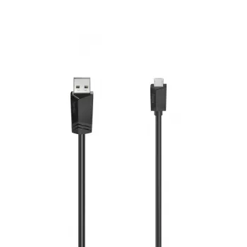 Hama 00200609 USB 2.0 laidas, Micro-USB A → USB A, 3 m, juodas