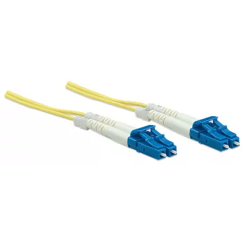 Intellinet Fiber Optic Patch Cable OS2 LC/LC 5m Duplex Single-Mode 9/125 µm LSZH geltona