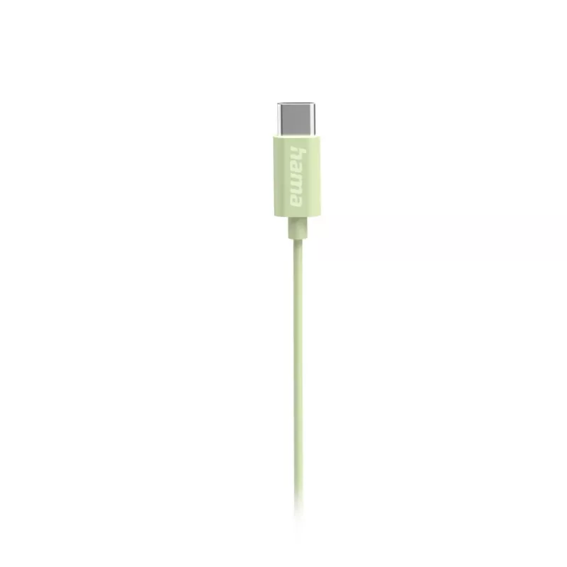 Hama Curly laidinis ausinių komplektas su mikrofonu USB Type-C šviesiai žalia